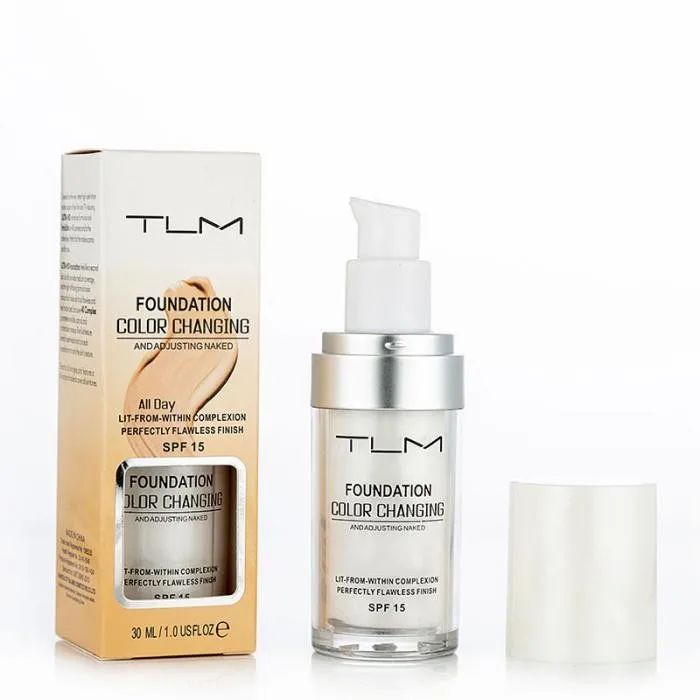 30ml Pro 30 мл TLM меняющая цвет жидкая основа для макияжа основа телесного цвета покрытие лица консилер для вашего тона кожи путем просто смешивания - Цвет: 30ml