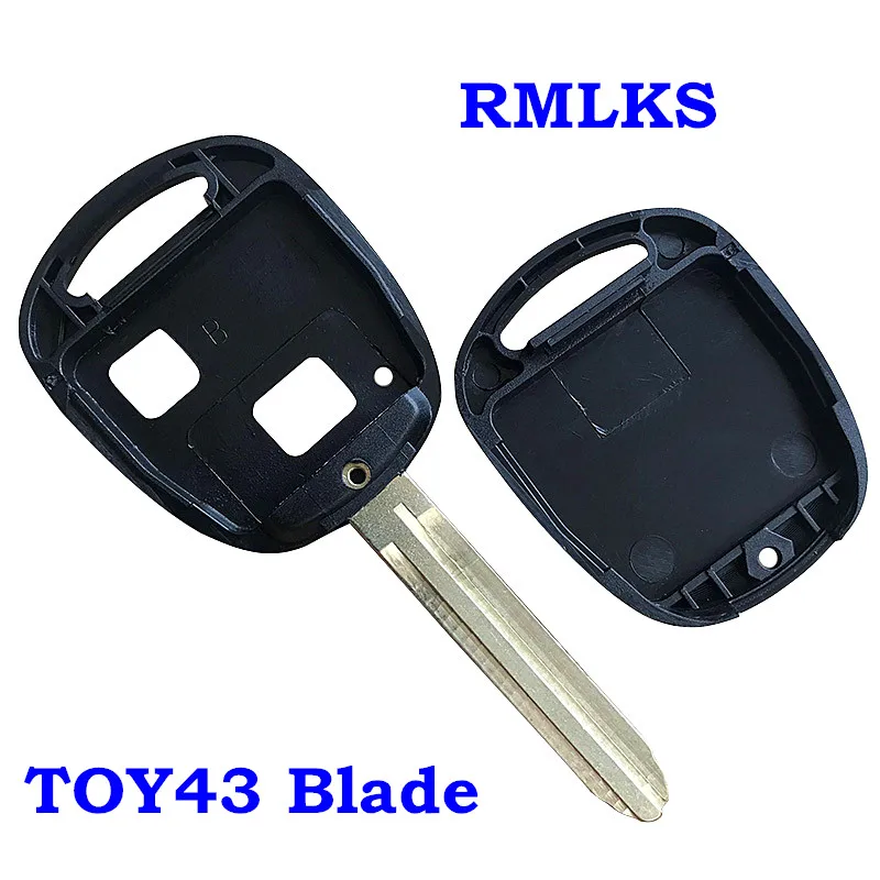 Чехол для брелка с 2/3 кнопками TOYOTA CAMRY RAV4 Corolla PRADO YARIS TOY43 | Автомобили и мотоциклы