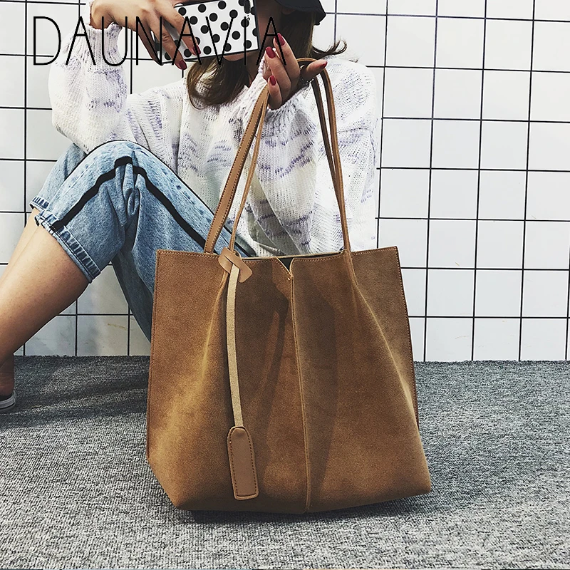 Женская сумка через плечо для покупок на двух лямках школьная мода повседневная