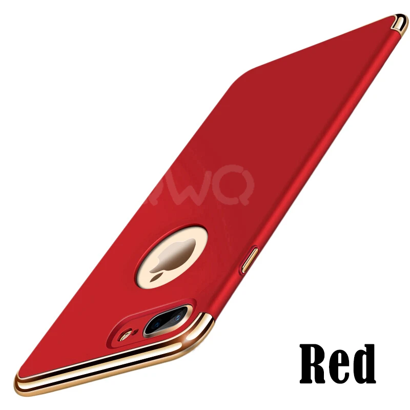 Роскошные Защитные чехлы с покрытием для Apple iPhone X 8 7 Plus твердая задняя крышка 6 5 5S