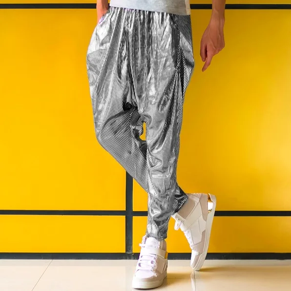 Харадзюку повседневные модные брюки-карго в стиле панк Гаремные с низкой проймой