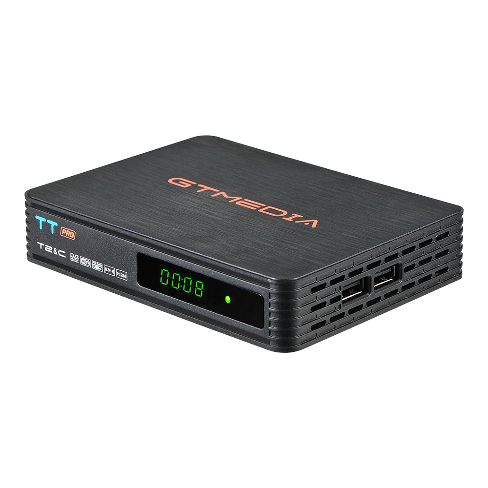 GTMEDIA TT PRO DVB-T2/T террестрия приемник HD цифровой ТВ-тюнер рецептор MPEG4 DVB T2 H.264 эфирный ТВ-приемник DVB-C ТВ-приставка