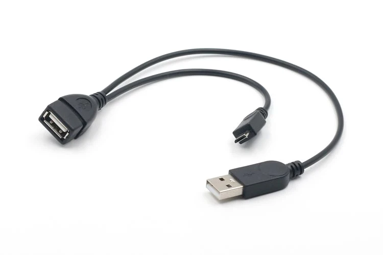Кабель переходник OTG для SAMSUNG/SONY Y кабель сплиттер с разъемом Micro USB папа на папа|cable