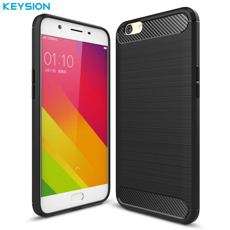 Keysion телефон чехол для OPPO F1S A59 окружающей среды углерода Волокно мягкие ТПУ