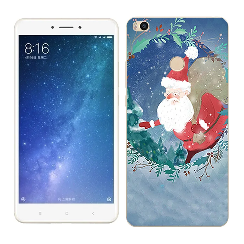 22 Чехол s для Xiaomi Mi Max2, мягкий силиконовый чехол для Xiaomi Mi Max 2 X'mas Day, окрашенный чехол для телефона xiomi Mi Max 2, Fundas - Цвет: 22