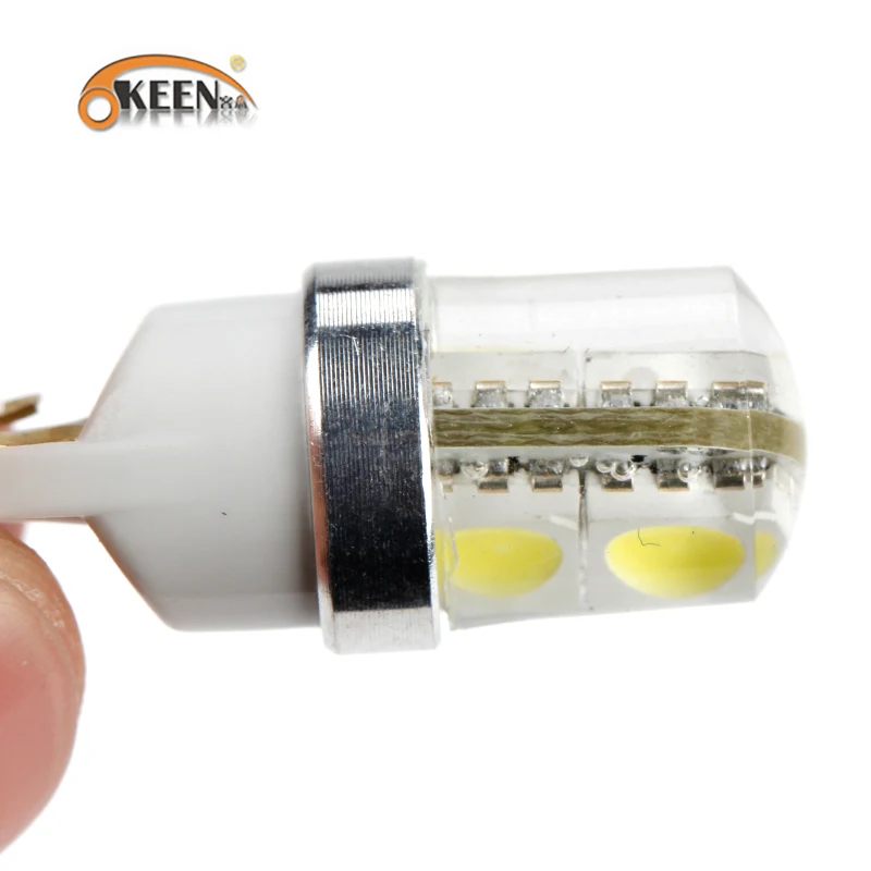 2 шт Автомобильный светодиодный T10 5050 4SMD 350LM кремния W5W Габаритные фонари для