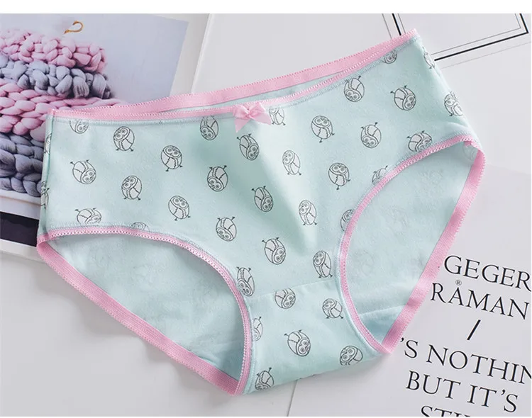 Girls Cotton Underwear Kids Cartoon Printed Panties Teenage Short Briefs Casual Young Girls Soft Underpants Majtki Dziewczynka