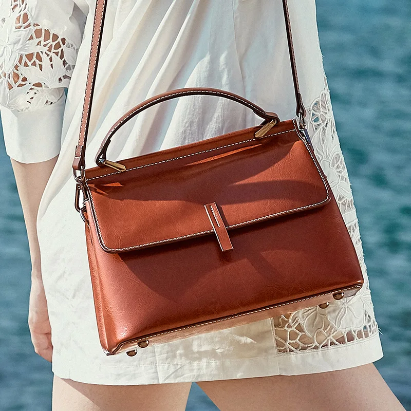 Женская сумка из натуральной кожи на одно плечо 2019|Сумки с ручками| |