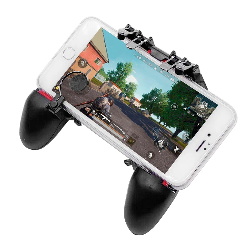 Еда Курица игровой геймпад PUBG мобильный геймпад джойстик металлический L1 R1 триггер игровой шутер контроллер для IPhone Android телефон