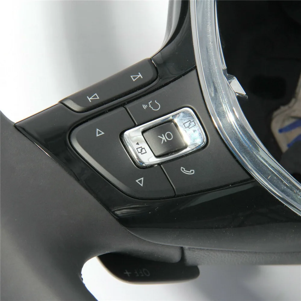 Черный кожаное рулевое колесо для J-ВАВТ MK6 MKVI Passat 5G0419091 5NG419091ACYT 5G0 419 091