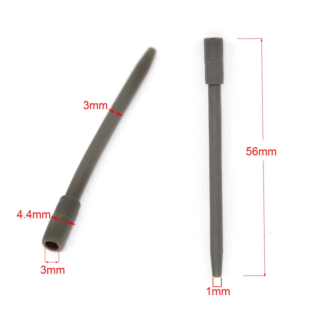 56mm Противозапутывающие рукава для ловли карпа, 3 размера, 1000 шт - Цвет: 56mm