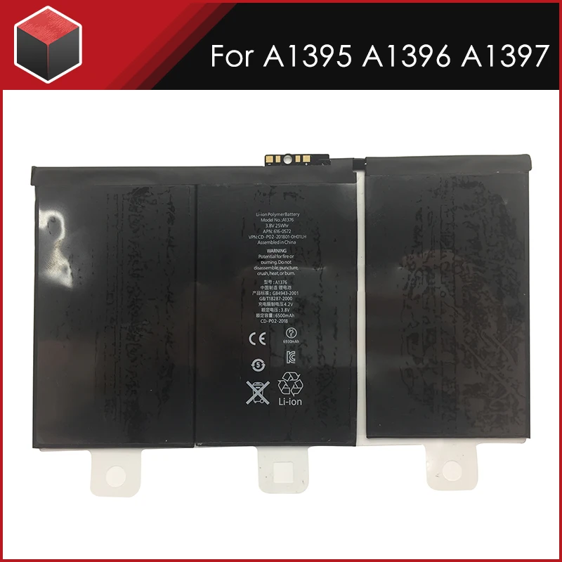 Запасная батарея для iPad 2 2nd A1376 A1395 0 цикл 6500 мАч генерация часть батареи ремонт с