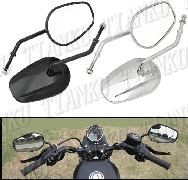 Мотоциклетное металлическое зеркало боковое для Yamaha VStar 400 650 1100 1300 Virago Xv 250 535 750 Road