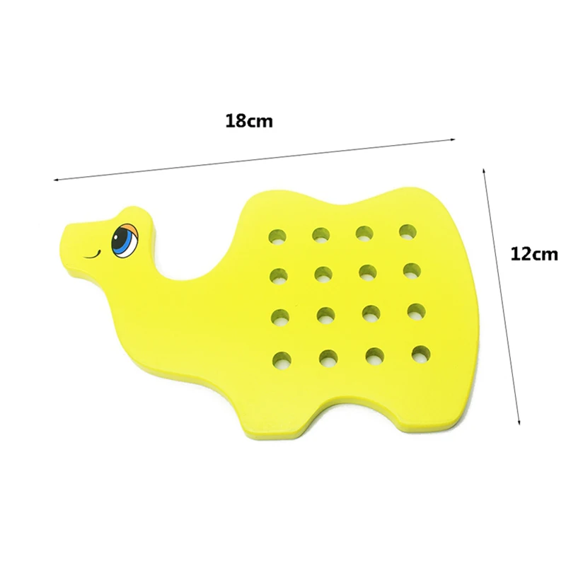 Монтессори развивающие игрушки рыбы/верблюда/Овцы Threading Board ручная работа линия