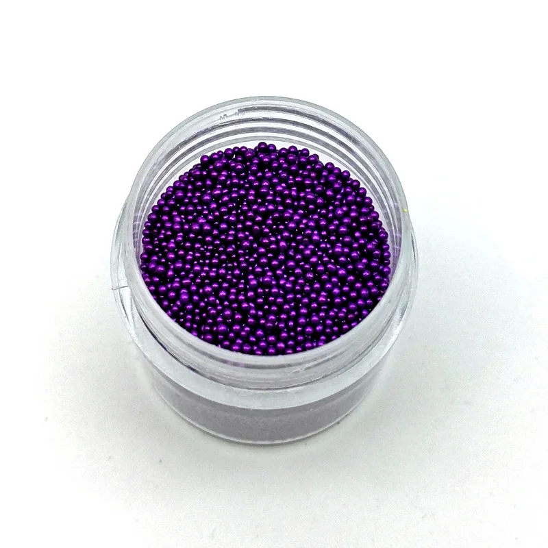04 Бодрствования 10g/jar Nail Икра бусы 0,6-0,8mm красочные мини Стекло шарики для ногтей Подвески маникюр 3D ногтей украшения - Цвет: 04
