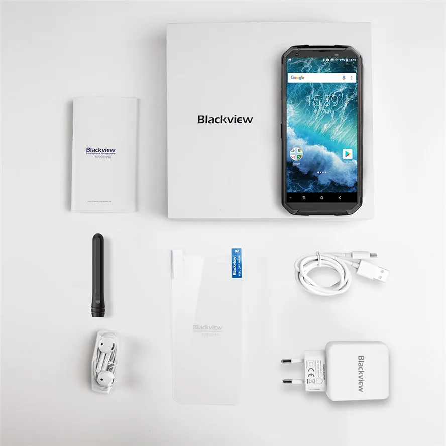 Мобильный телефон Blackview BV9500 Pro Android 8 1 четыре ядра 5 7 дюймов 18:9 MTK6763T 6 ГБ ОЗУ 128 Гб ПЗУ
