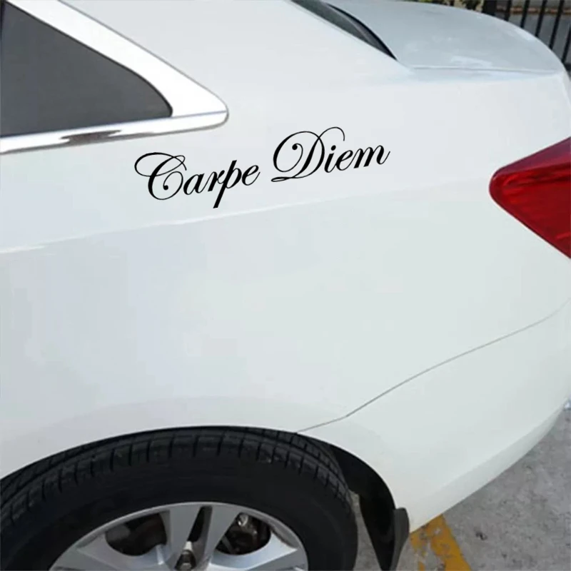 CS-1336#60*15см наклейки на авто Carpe Diem водонепроницаемые наклейки на машину наклейка для авто автонаклейка стикер этикеты винила наклейки стайлинга автомобилей украшения