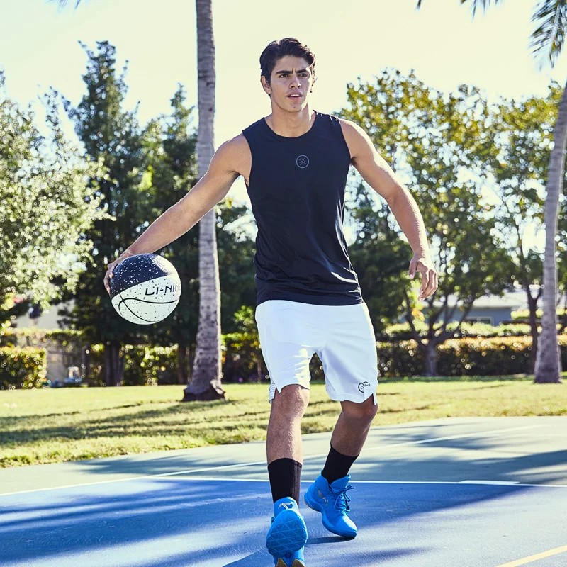 Li-Ning/мужские баскетбольные кроссовки серии Wade ALL IN TEAM RETURN On CORT, износостойкая спортивная обувь с подкладом, кроссовки ABPP037 XYL246