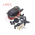 5 шт.лот MG996R MG996 металлическая Шестерня RC сервопривод высокая скорость и крутящий момент Радиоуправляемый автомобиль 18