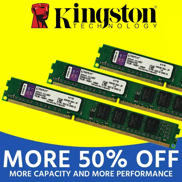 Оперативная память Kingston для ПК, модуль памяти, настольный компьютер, 1 ГБ, 2 Гб, PC2, DDR2, 4 Гб, DDR3, 8 ГБ, 667 МГц, 800 МГц, 1333 МГц, 1600 МГц, 8 ГБ, 1600