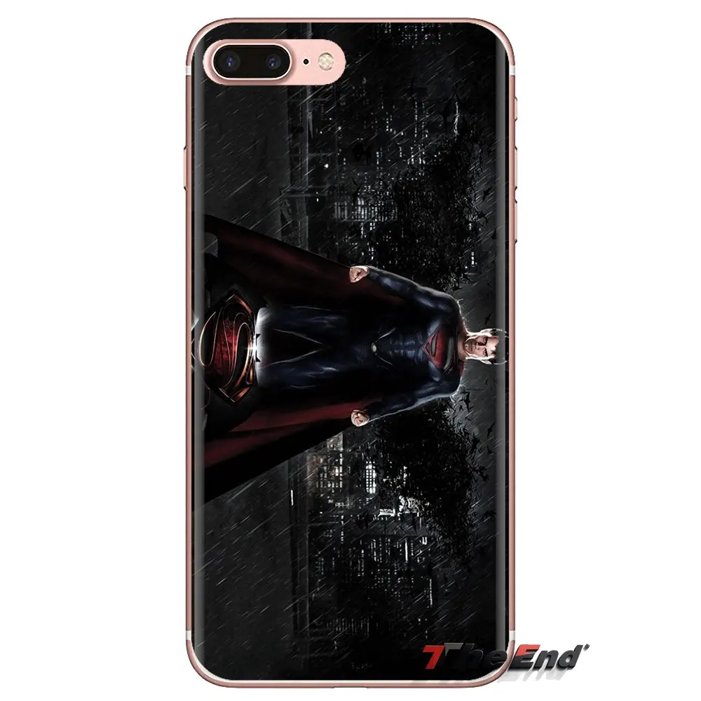 Супермен Человек из стали DC Comics для Samsung Galaxy S3 S4 S5 Mini S6 S7 Edge S8 S9 S10 Plus Note 3 4 5 8 9