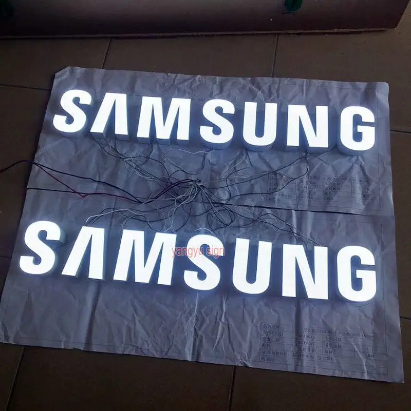 Пользовательский наружный Флип с именем магазина вывеской 3D подсветкой букв|letter