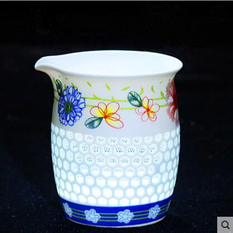 Ярмарка чашка синий и белый чай горшок костяной Китай GaiWan чахай фарфор фильтр