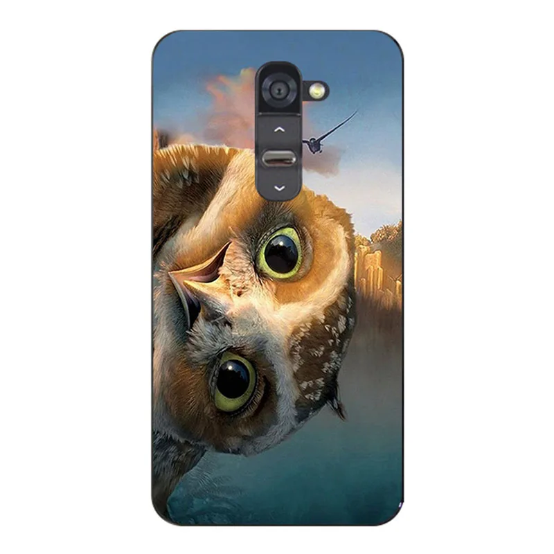 ZX41 For LG G2 Cases Printing flower cats tiger silicone Phone Bag Case For LG Optimus G2 G 2 D802 D805 D801 Cover Stand Card Holder - Цвет: ZX41