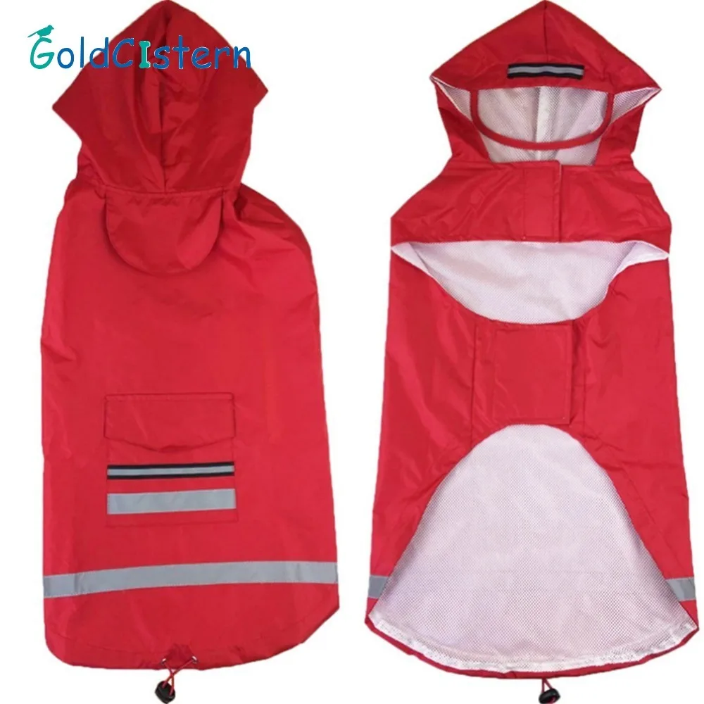 2 Цвет с капюшоном Pet собачьи Плащи Больших Собак Водонепроницаемый Одежда для