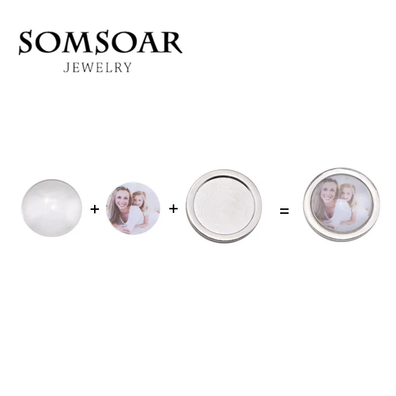 Somsoar Jewelry 33 мм Серебряные Круглые Пустые мой монет база может DIY Семья Дети Детские фото соответствует моему монет держатель рамы кулон