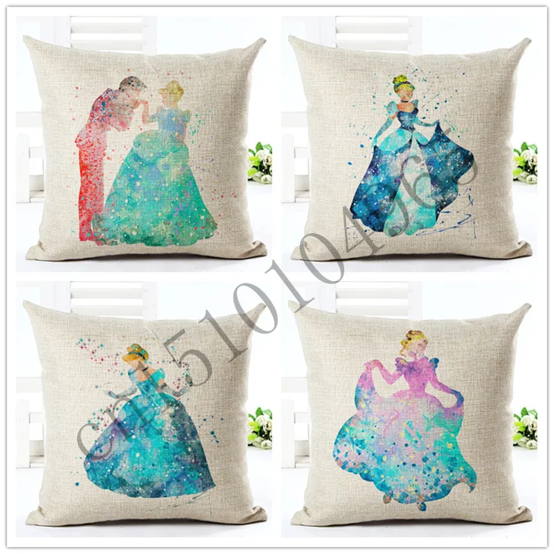 Высокое качество мультяшный стиль синий принц домашняя декоративная подушка