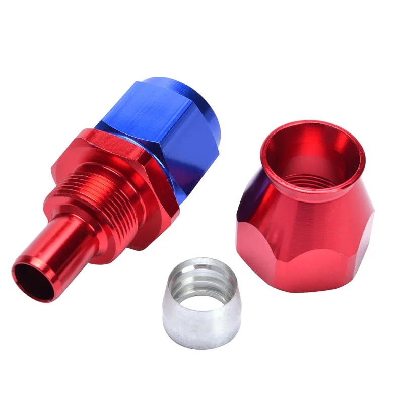 Многоразовый фитинг из ПТФЭ против гнезда адаптер для ПТФЭ-шланга красного и