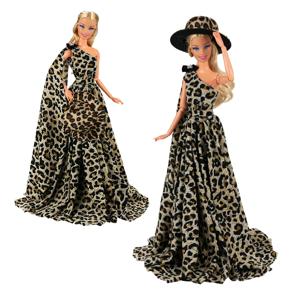 

Fashion Handmade Party Wedding Long Tail Doll Dresses Outfit Toys Dolls Accessories Clothes For Barbie Dressing Game DIY Present