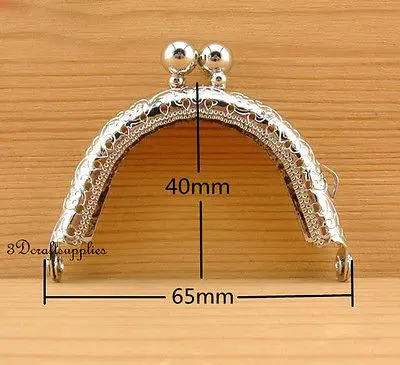 Металлическая оправа сумка для шитья металлическая 6 5 см серебристый цвет A25|purse