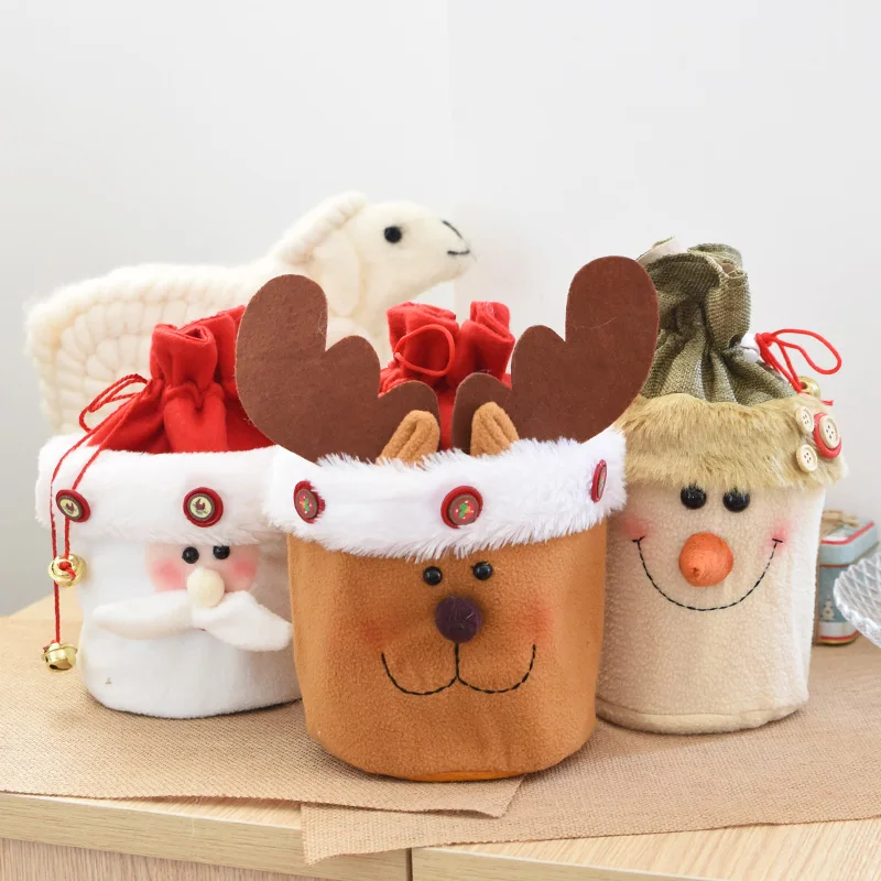 Рождество с изображением яблока/Подарочный пакет для дома в канун Рождества