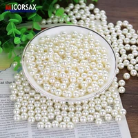 40 pcslot white simulated pearl photography props no holes artificial pearls wedding evening party shoot background decoration