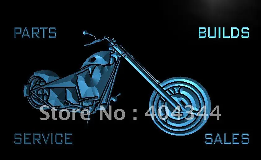 

LB706- Motorcycle Service Parts Builds Sales Light Sign home decor crafts