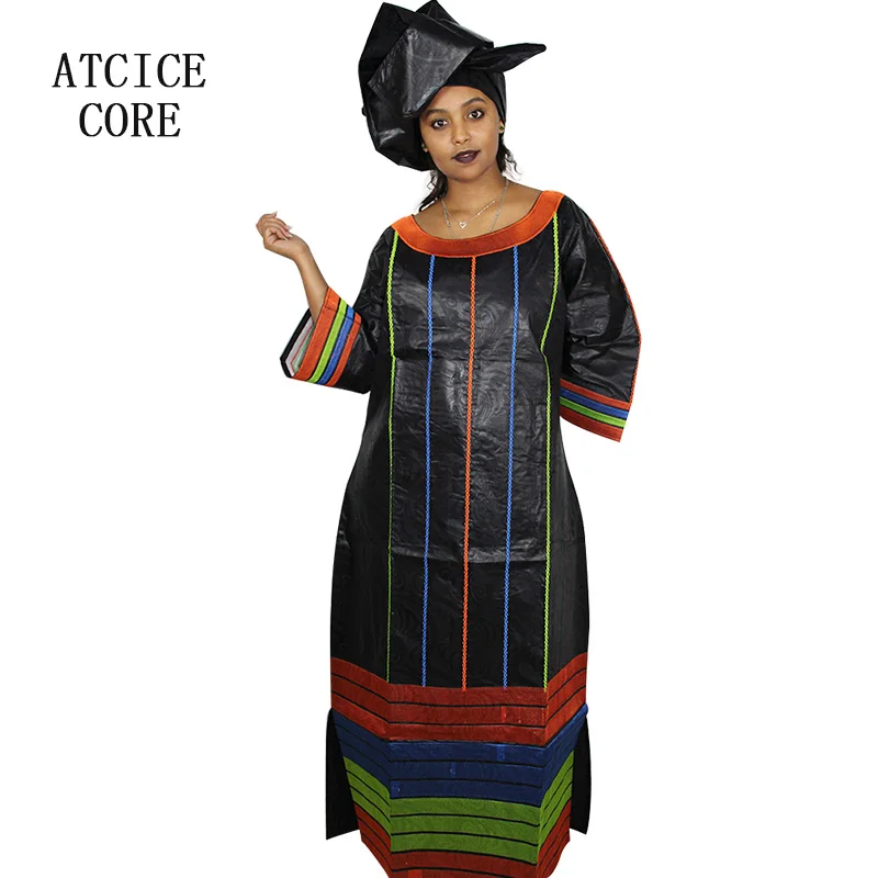 Африканские платья для женщин bazin Роскошное дизайнерское длинное платье с