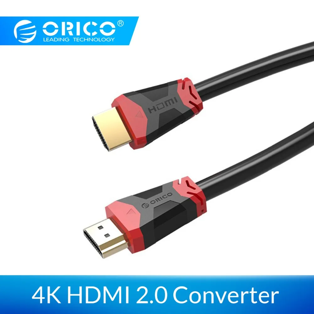 ORICO HDMI HD видео кабель папа 4K 3D 18 Гбит/с HDMI2.0 конвертер для ТВ проектора ПК PSP TV box 4 м 5