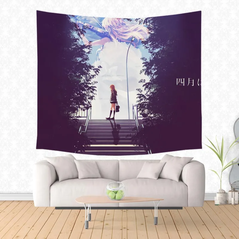 Настенный гобелен с рисунком ваша ложь в апреле пляжное полотенце на заказ