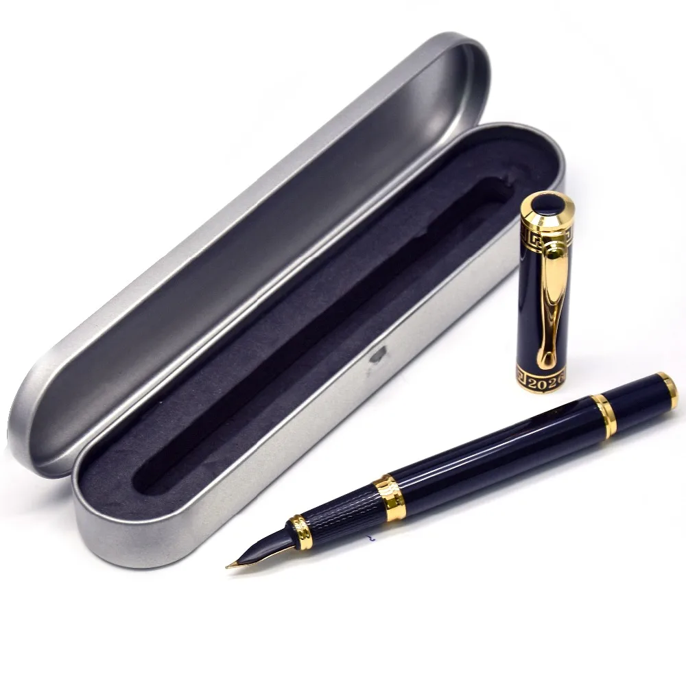 Black gift package Guoyi D2026 авторучка 0,38 мм наконечник 50 шт./лот обучающий офис школьный канцелярский подарок роскошная ручка отель бизнес письменная ручка - Цвет: Black gift package