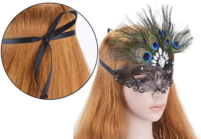 Блестящая металлическая художественная маска FunPa вырезанный дизайн