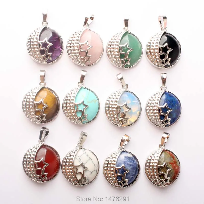 Посеребренные бусины в форме звезды инкрустированные аметистом опалом розовым