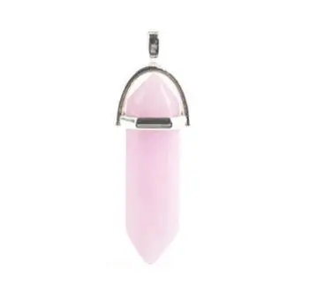 5pcs Natural Stone Quartz Crystal Pillar Pendants &amp Necklaces for DIY Jewelry Making Floating Locket Charm Point Pendant Z518 | Украшения