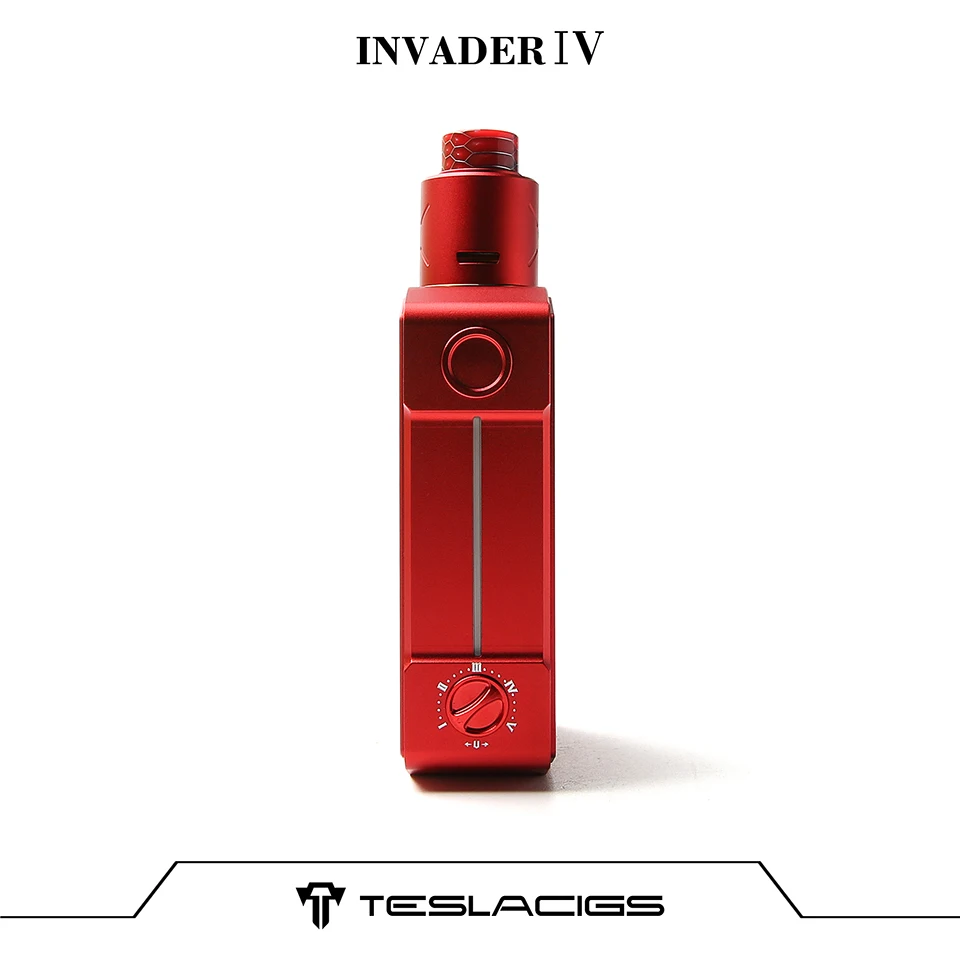 New Original Tesla Invader 4 Kit Teslacigs IV E-cigarette with Dual Coils RDA 5 Levels Variable Voltage Mechanical vapor kit | Электроника