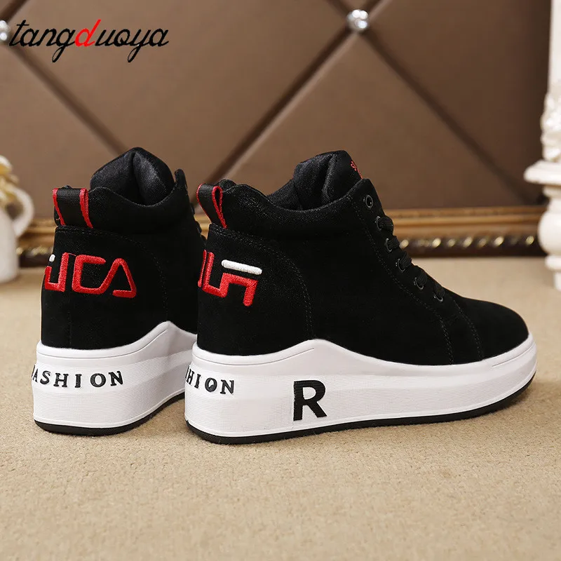 Кеды женские на платформе Вулканизированная подошва кроссовки шнуровке