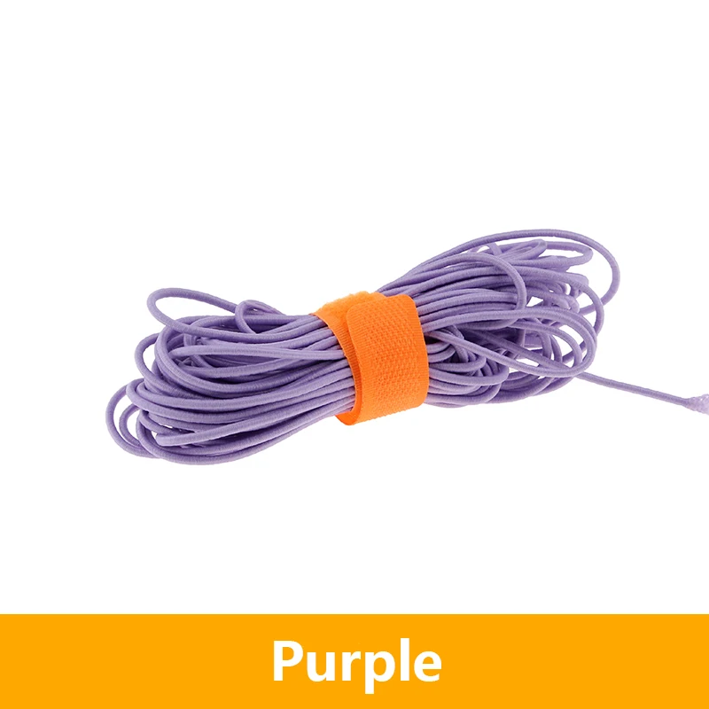 Purple 10meters diameter about 2.8mm colorful high elastic rubber rope string - Цвет: Purple