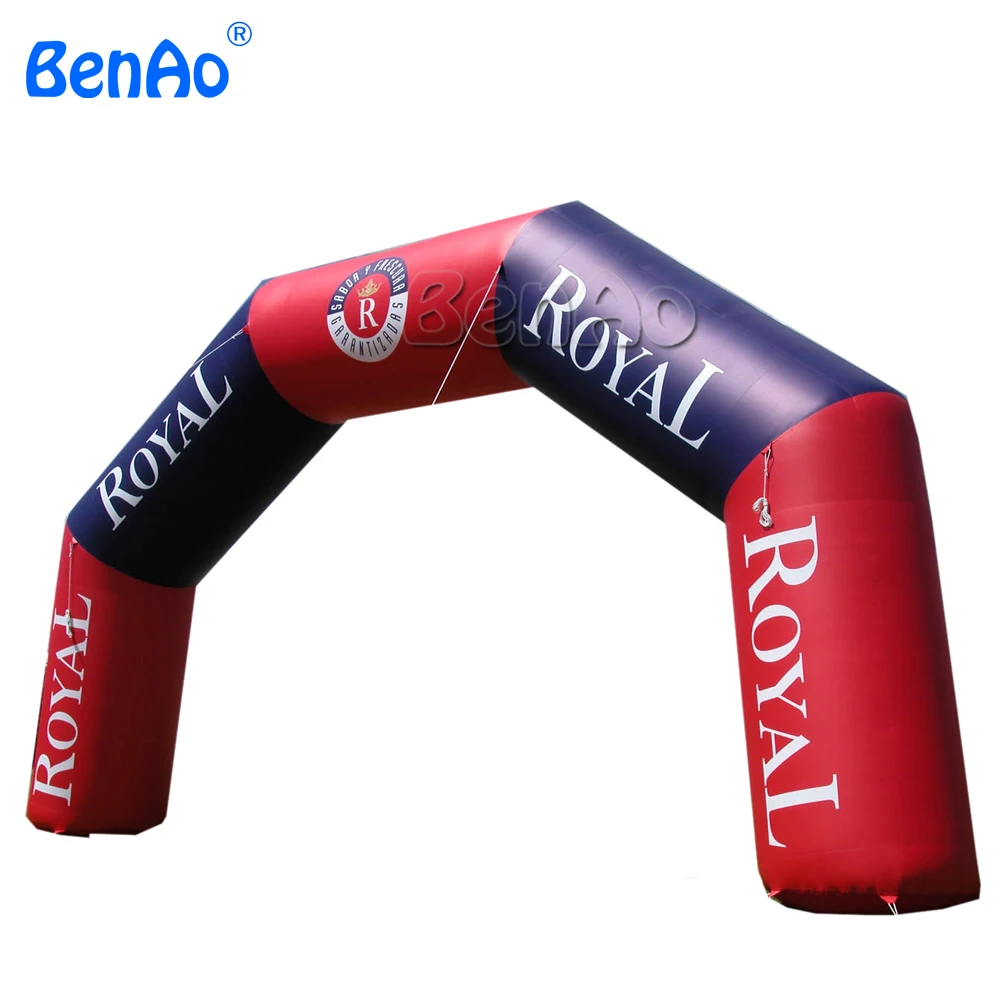 

R035 Top quality 28'W angle outdoor finish inflatable gate, inflatable start finish line arch with blower sale