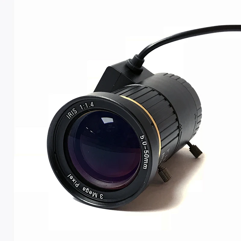 5 50 мм ручной варифокальный зум Авто IRIS HD мегапикселей 3MP F1.4 IPC CCTV 1/2.7 &quotкрепление CS