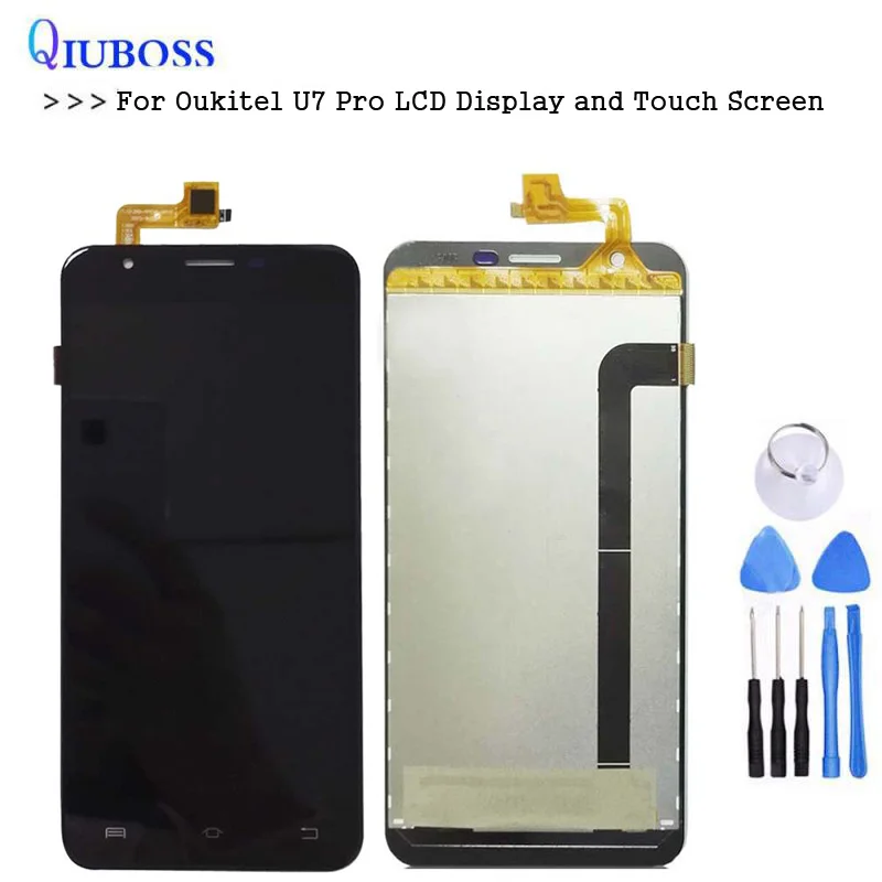 Для Oukitel U7 Pro ЖК дисплей и сенсорный экран 5 дюйма в сборе аксессуары с бесплатными